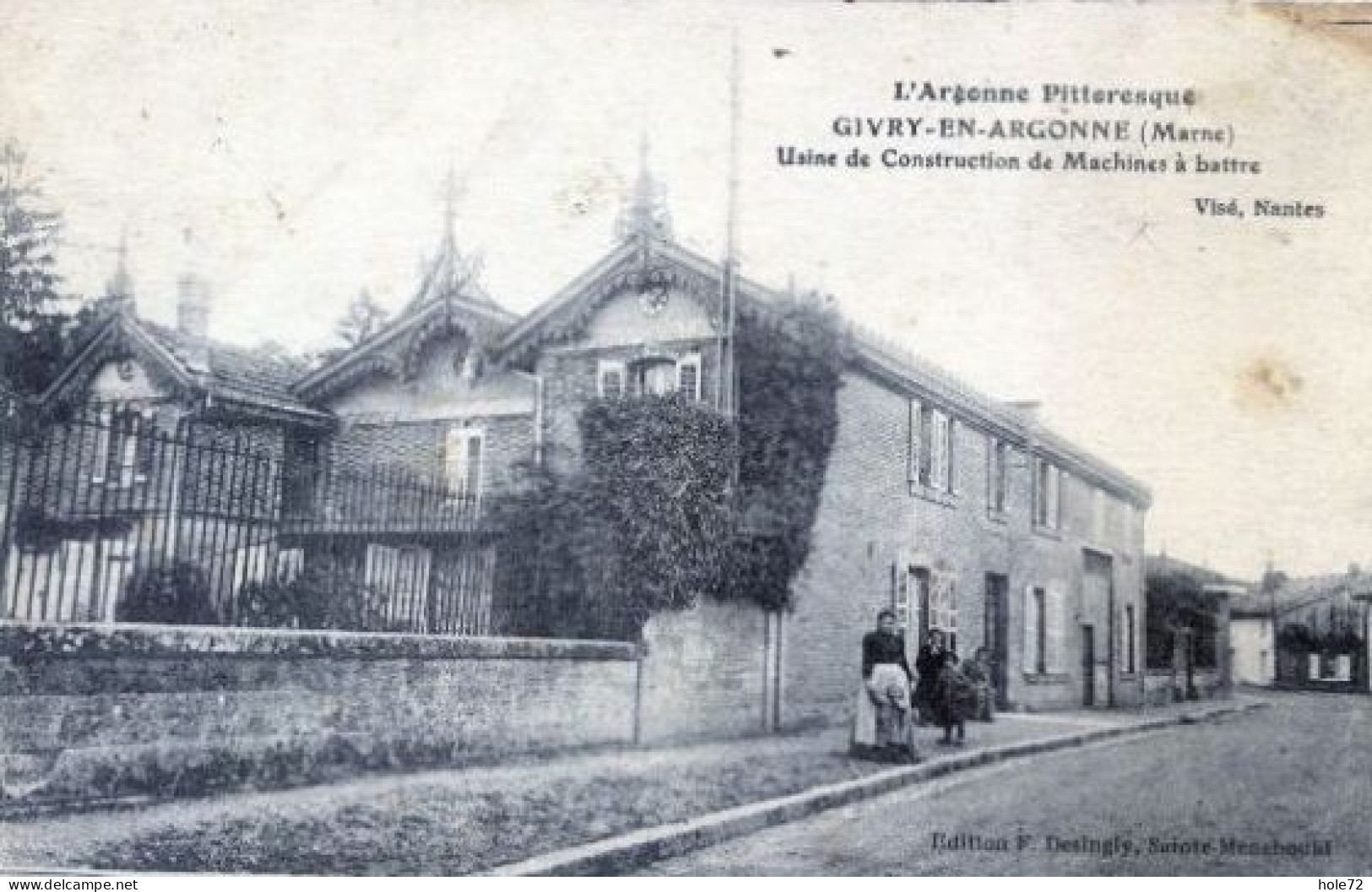 51 - Givry-en-Argonne (Marne) - Usine De Construction De Machines à Battre - Givry En Argonne