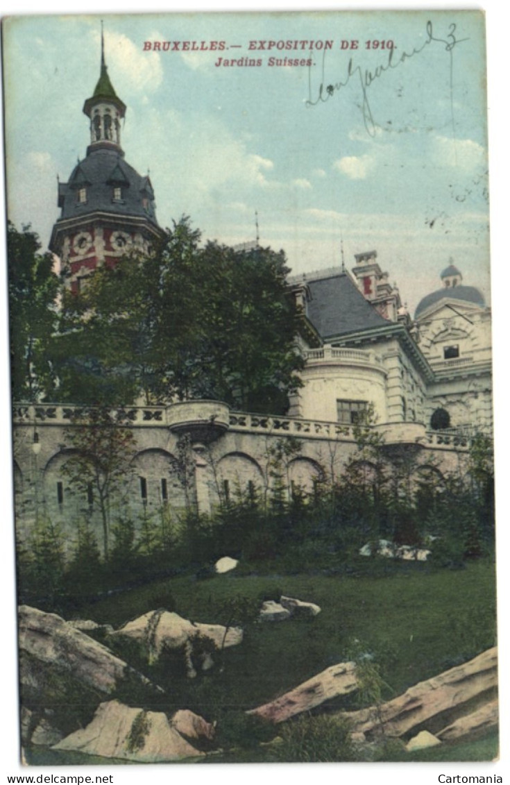 Bruxelles - Expoition 1910 - Jardins Suisses - Wereldtentoonstellingen