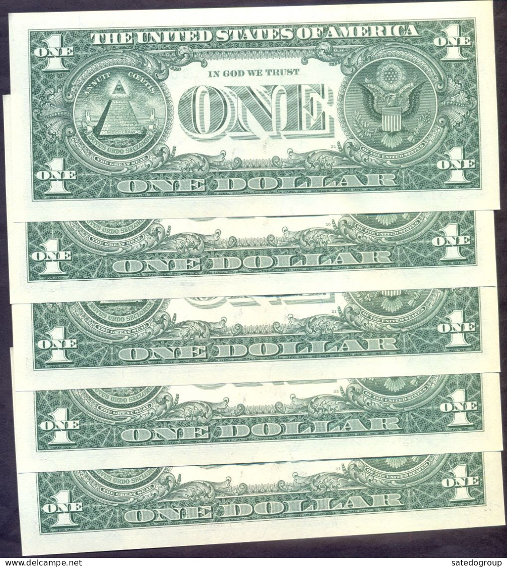 USA 1 Dollars 2017A G  - UNC # P- W544 < G - Chicago IL > STAR Note - Replacement - Billetes De La Reserva Federal (1928-...)