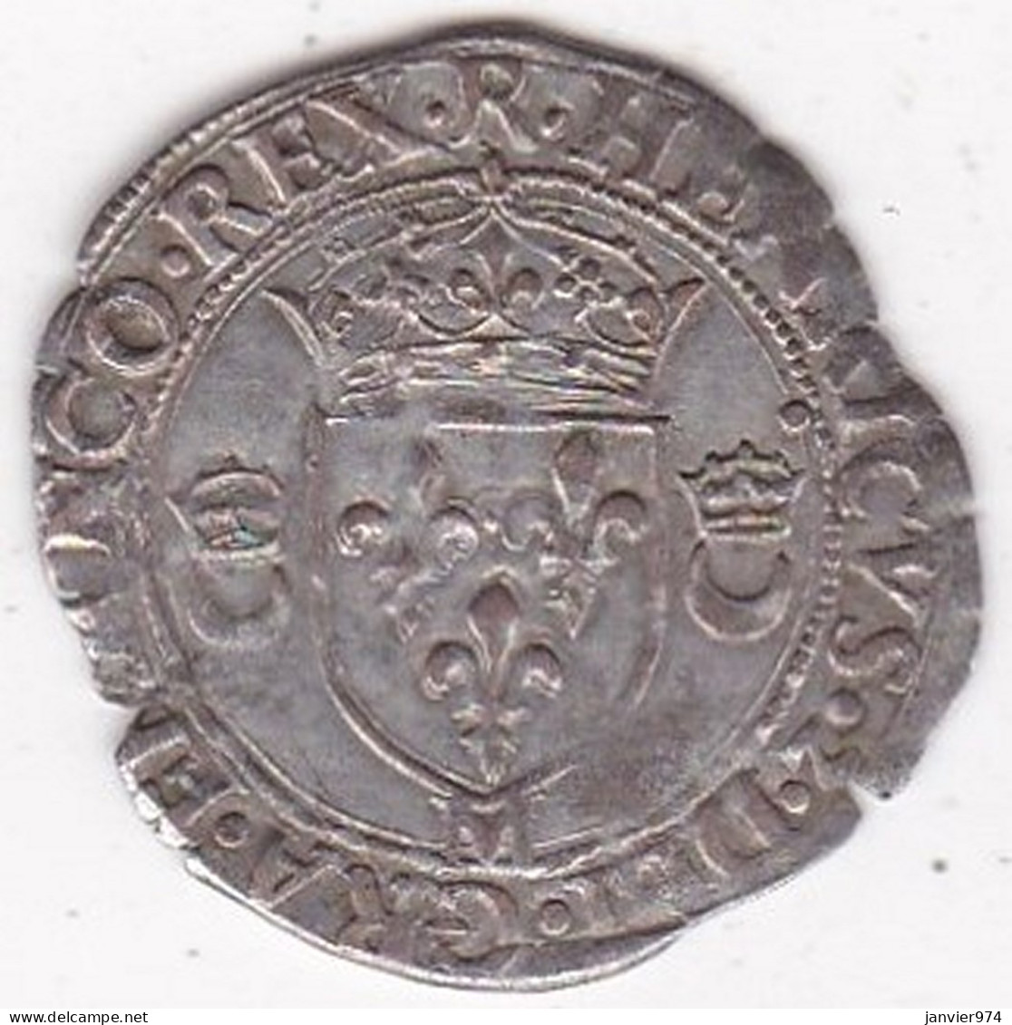 Douzain Aux Croissants 1551 M Toulouse. Henri II, En Billon. - 1547-1559 Heinrich II.