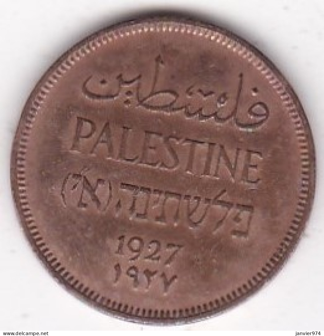 Palestine Sous Mandat Britannique, 1 Mil 1927 , En Bronze , KM# 1 - Israel