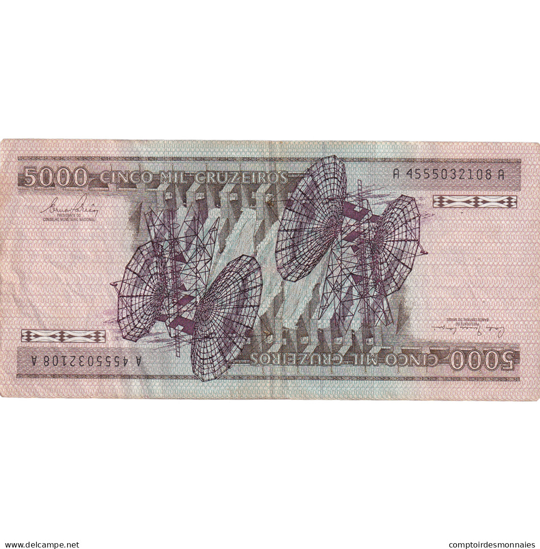 Billet, Brésil, 5000 Cruzeiros, 1984, KM:202c, TTB - Brésil