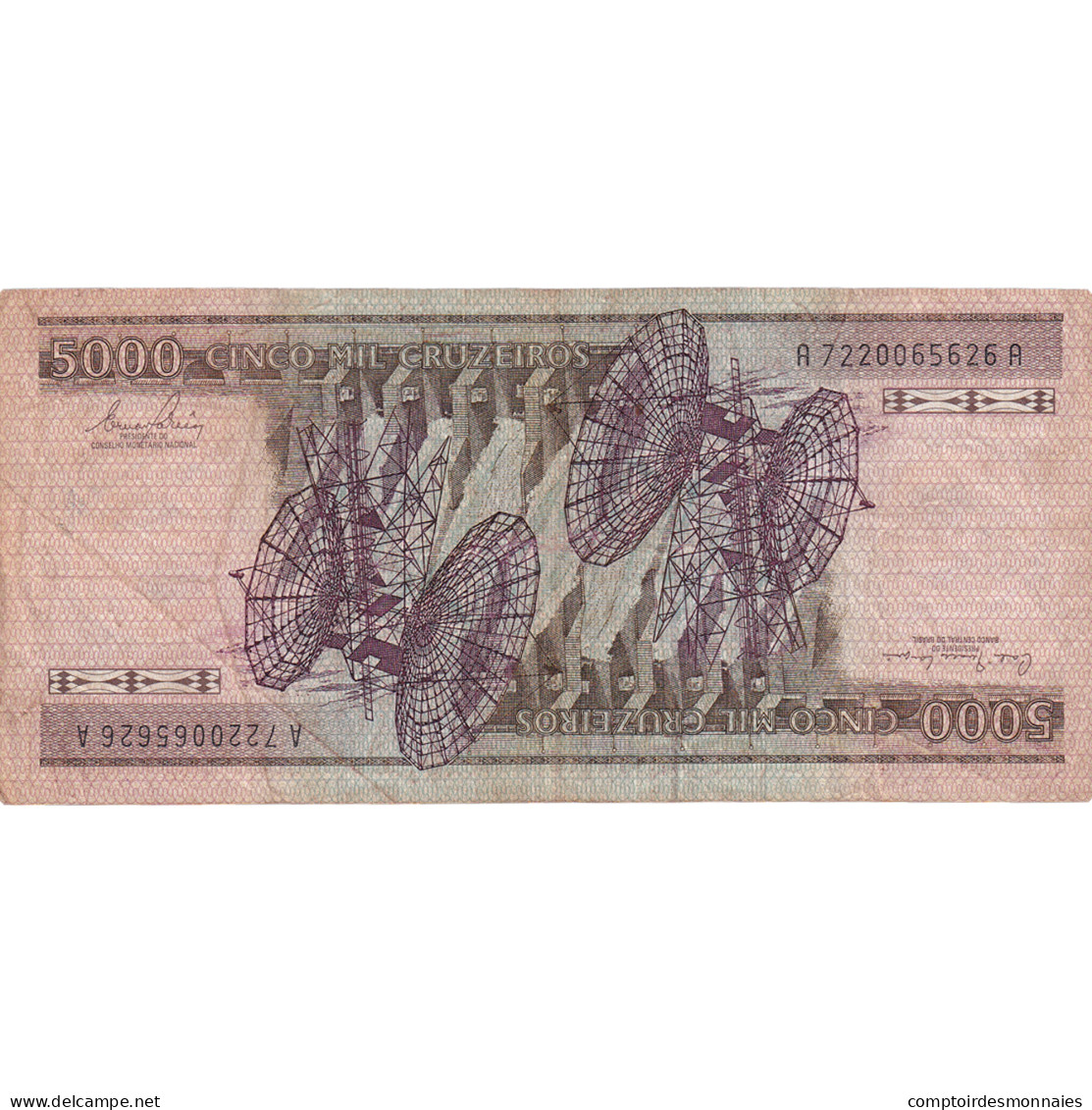 Billet, Brésil, 5000 Cruzeiros, 1984, KM:202c, TB+ - Brésil