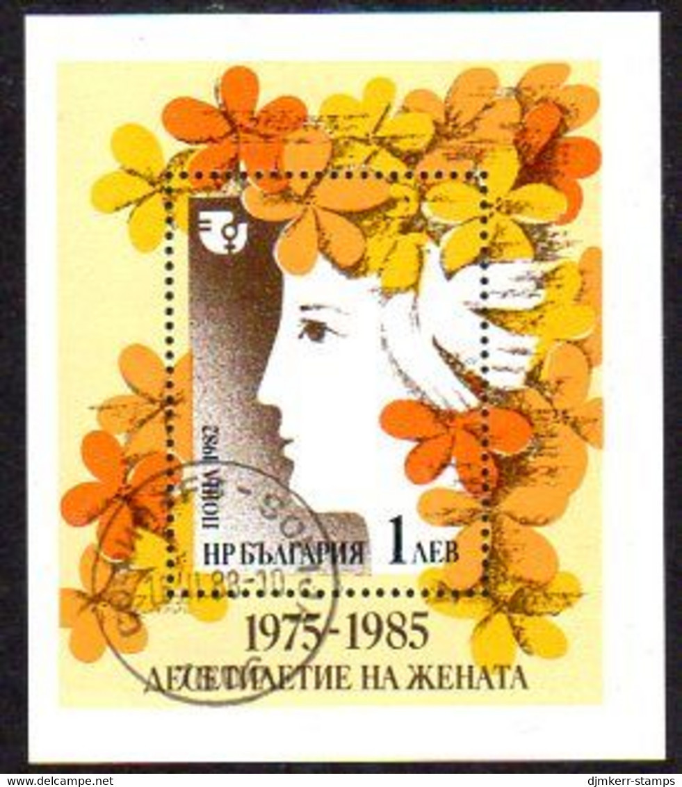 BULGARIA 1982 International Women's Decade Block Used.  Michel Block 119 - Hojas Bloque