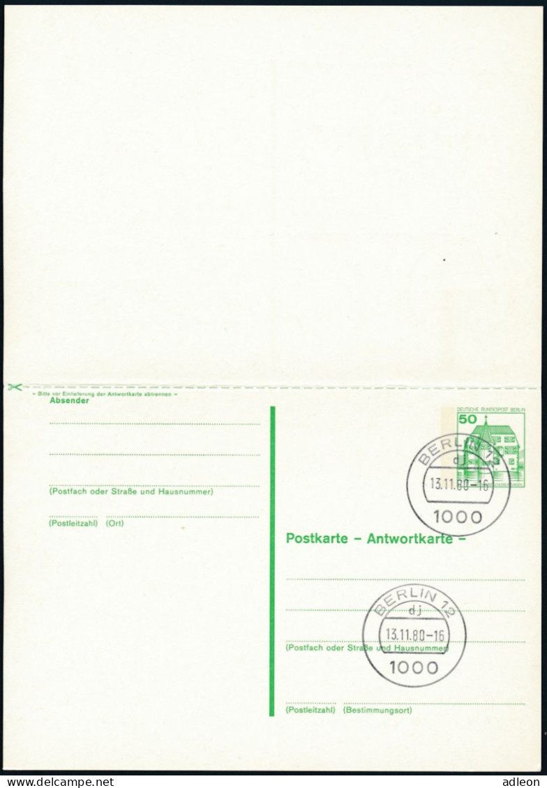 Berlin - Entier Postal / W-Berlin - Poskarte P 119 Gest. Berlin 12 / 13-11-1980 Versandstelle - Postkaarten - Gebruikt