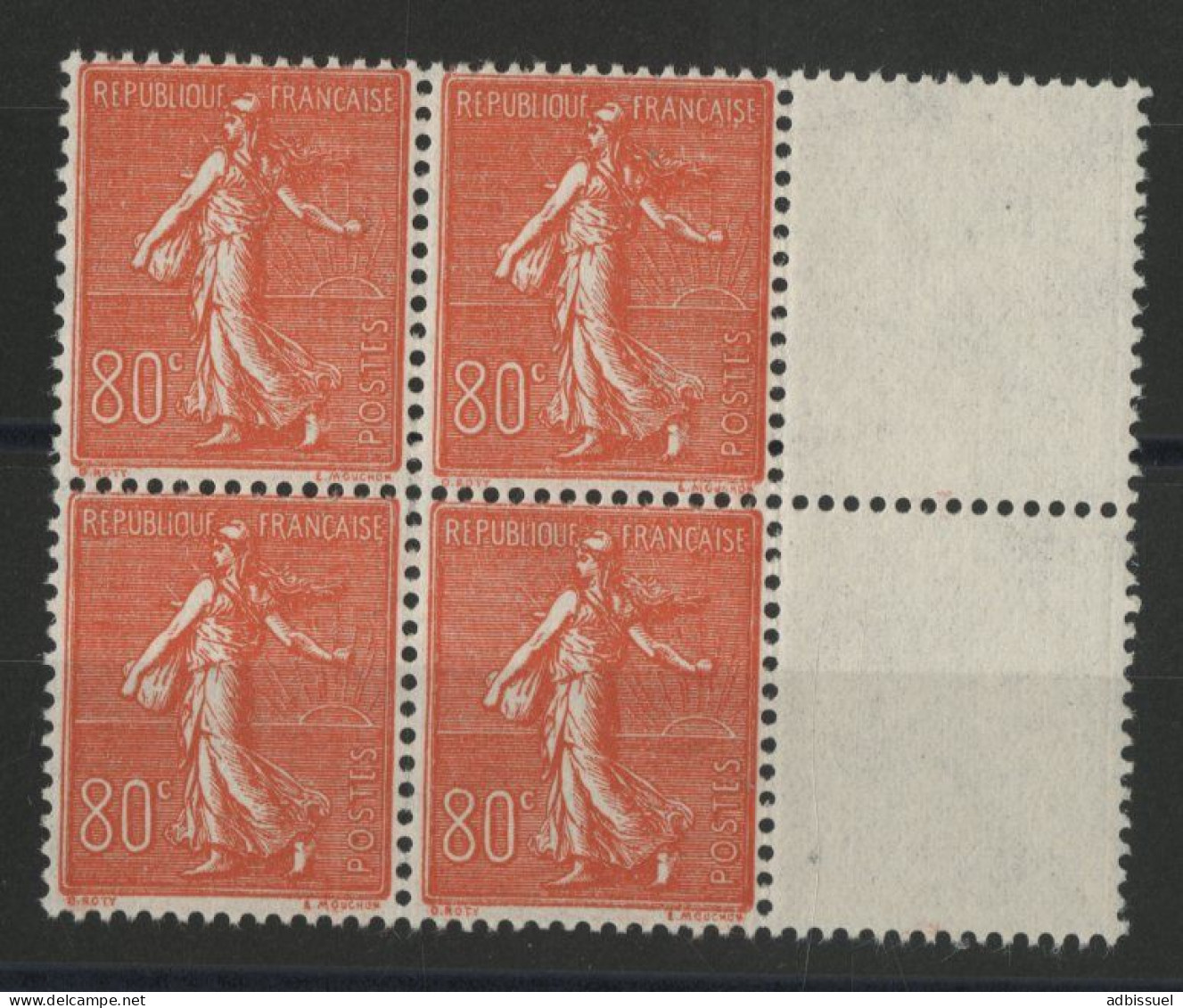 N° 203 Bloc De 4 Neuf ** (MNH) Type Semeuse Cote 240 € + Bord De Feuille Qualité TB Aucun Défaut - 1903-60 Semeuse Lignée