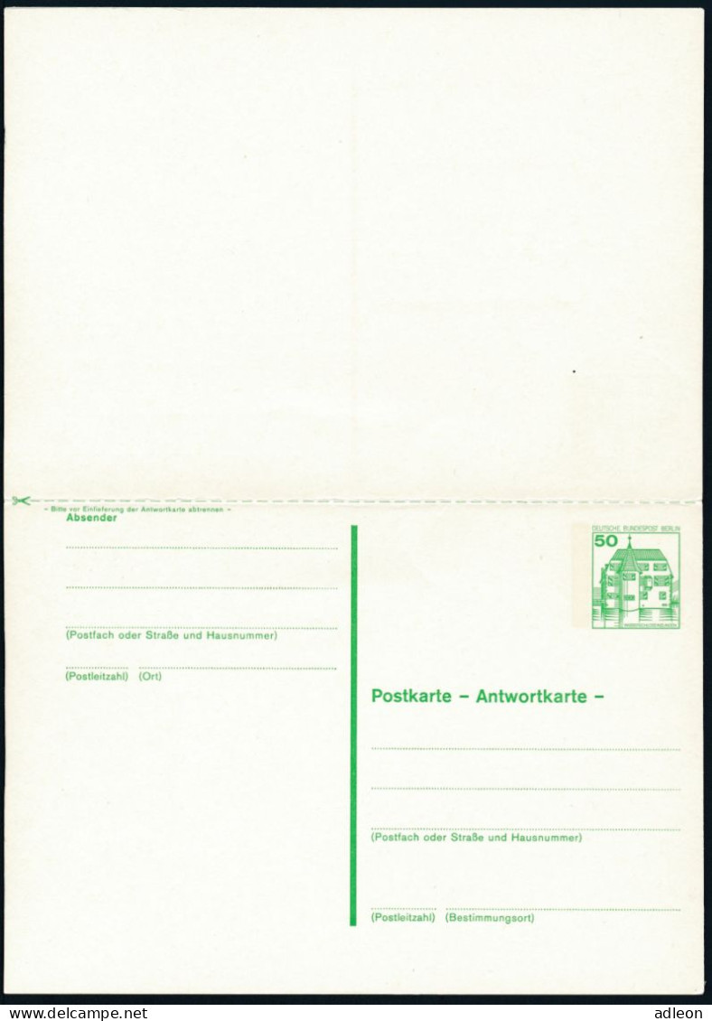 Berlin - Entier Postal / W-Berlin - Poskarte P 119 Gest.Nurnberg Flughafen 2-1-1980 - Postcards - Used