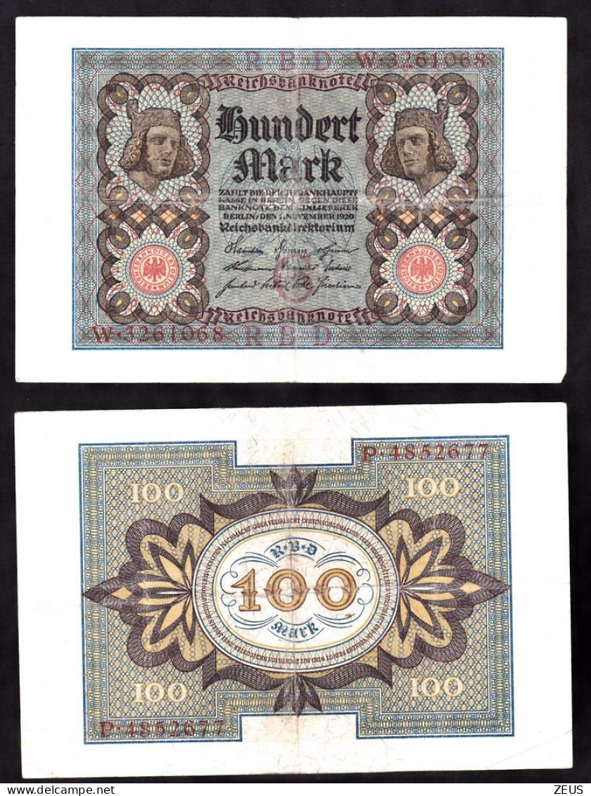 GERMANIA 100 MARCHI 1920  PIK 69A MB - 100 Mark