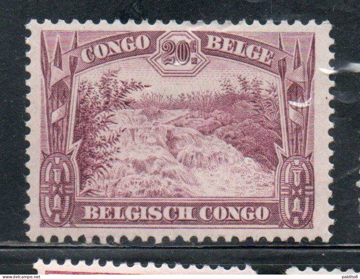 BELGIAN CONGO BELGA BELGE 1931 1937 1932 SANKURU RIVER RAPIDS 20c MH - Nuovi