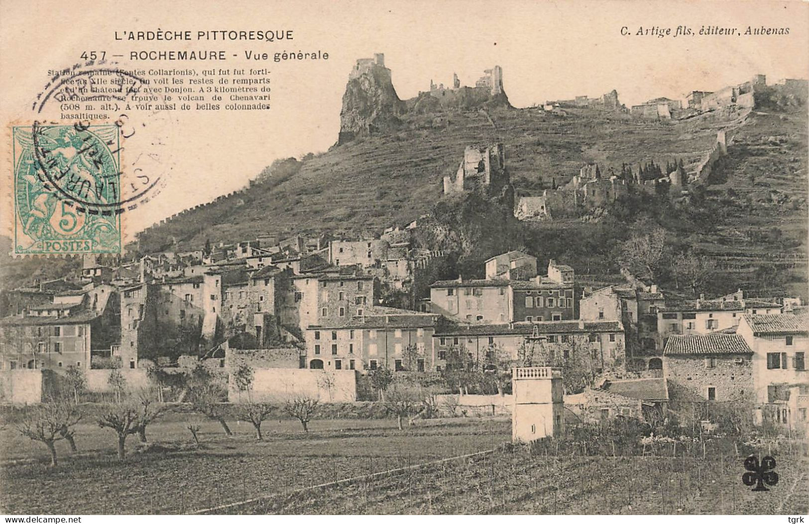 ARDECHE  ROCHEMAURE Vue Générale - Rochemaure