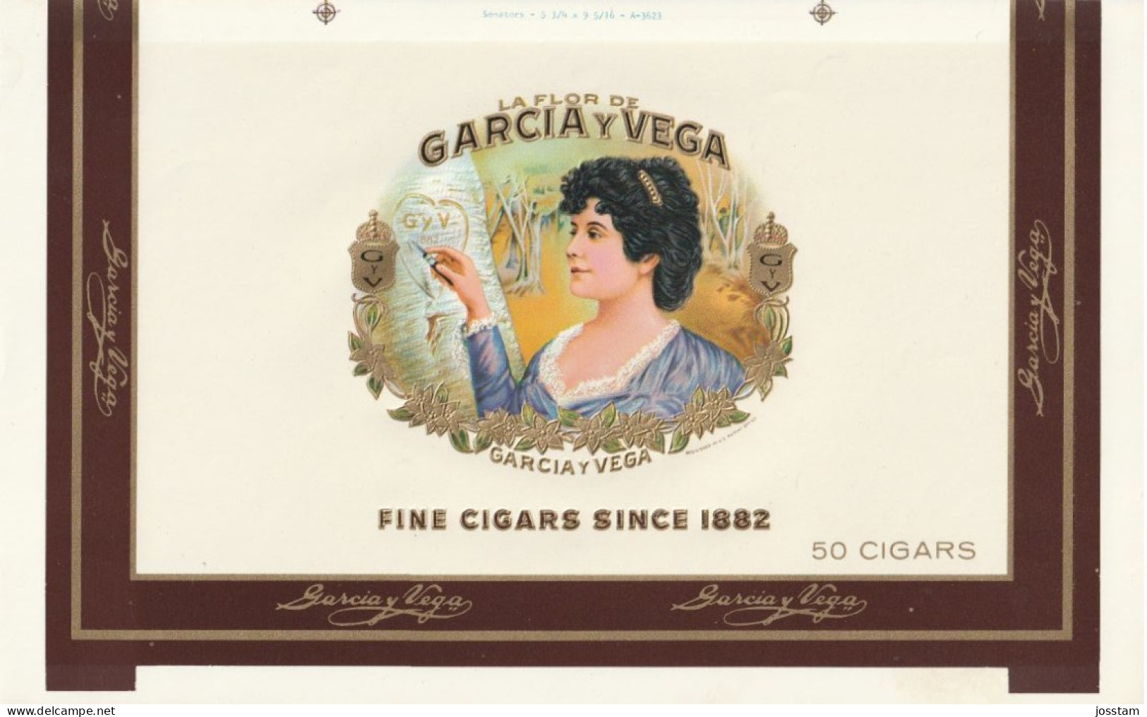 Cigar Label 202  Garcia , Sigarenbanden Vitolas , Etiquette - Labels