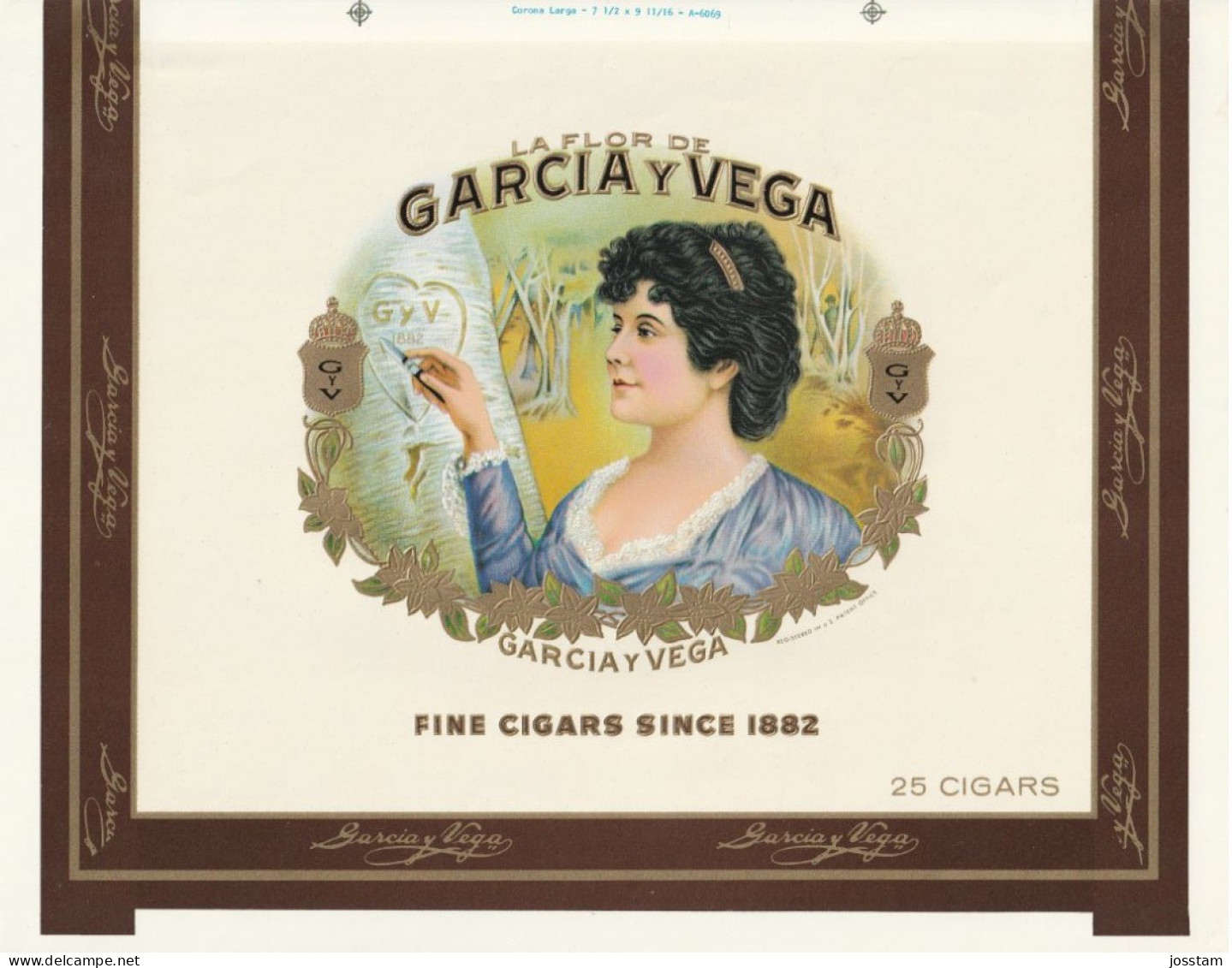 Cigar Label 204  Garcia , Sigarenbanden Vitolas , Etiquette - Etiketten