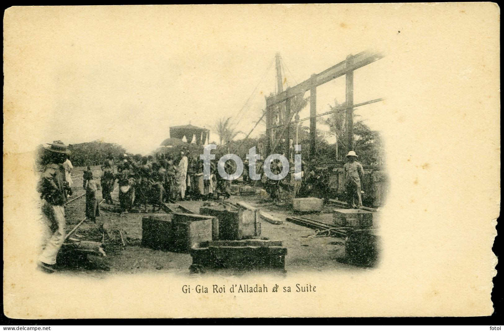 PHOTO POSTCARD KING GIGLA BENIN AFRICA CARTE POSTALE - Benin