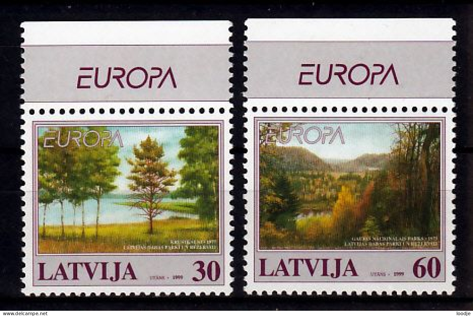 Letland Europa Cept 1999 Postfris - 1999