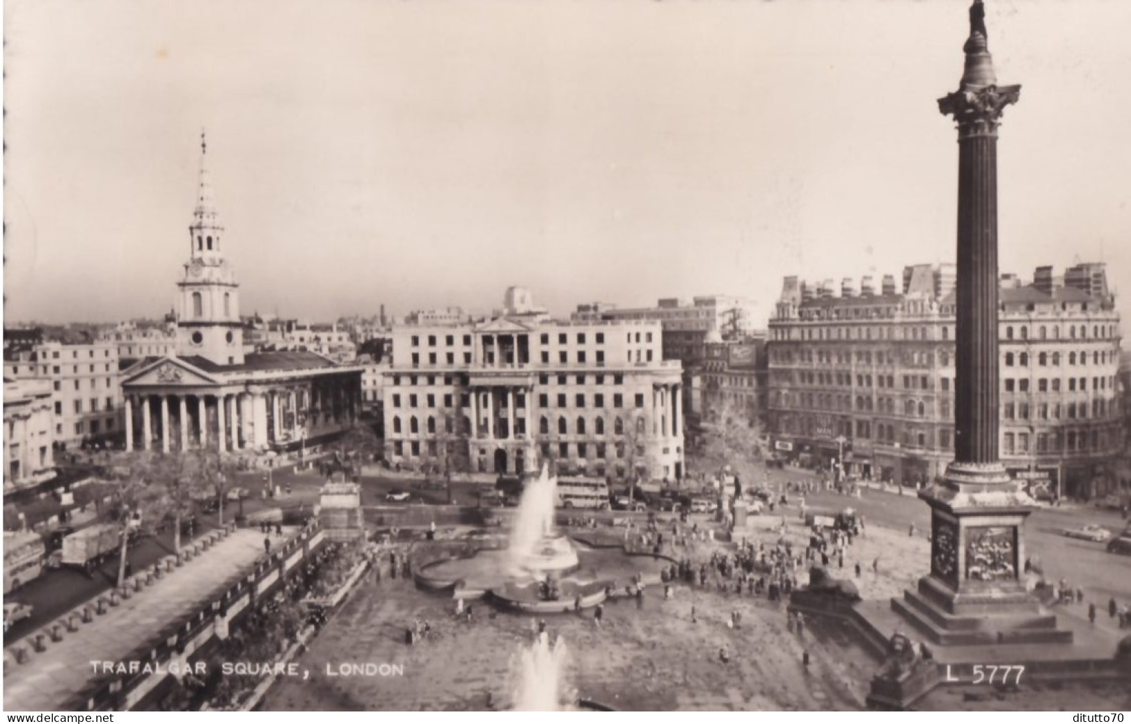 London - Trefalgar Square - Formato Piccolo Viaggiata – FE390 - Trafalgar Square