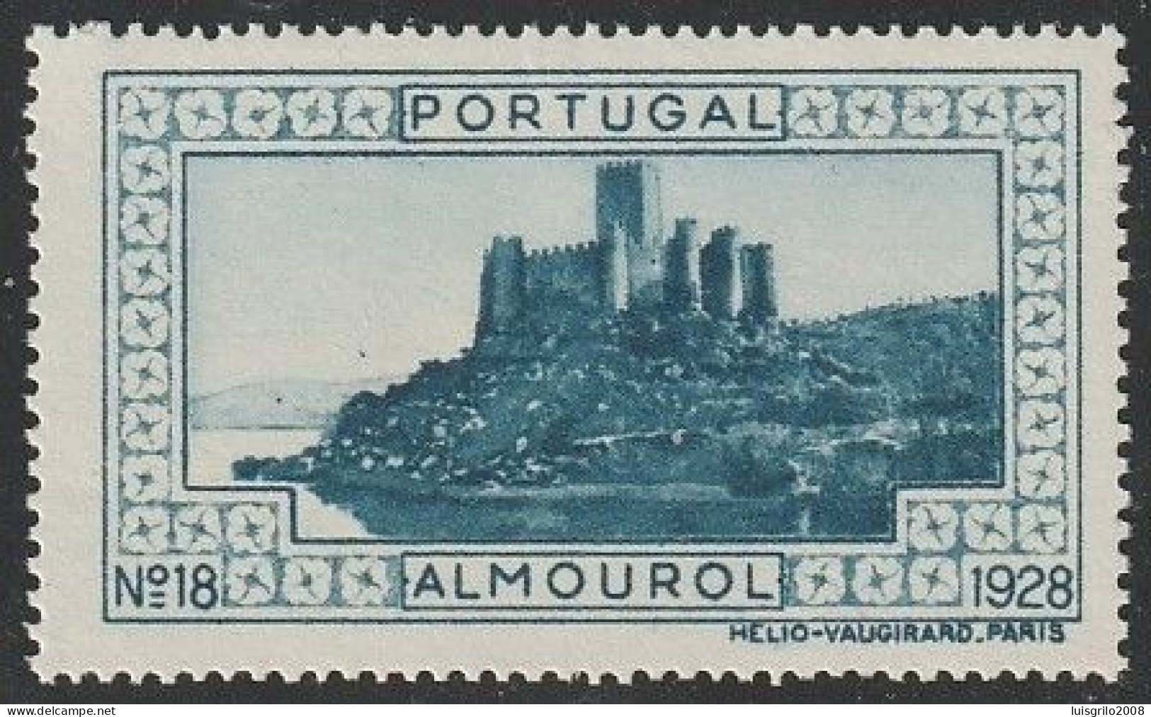 Vignette/ Vinheta, Portugal - 1928, Paisagens E Monumentos. Almourol -||- MNG, Sans Gomme - Local Post Stamps