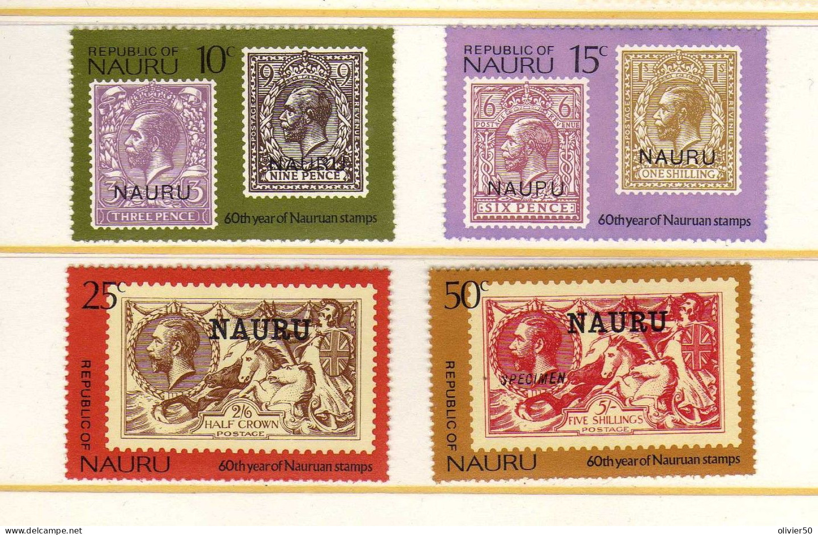 Nauru - 1976 - 60e Anniversaire Du Timbre   - Neuf** -MNH - Nauru