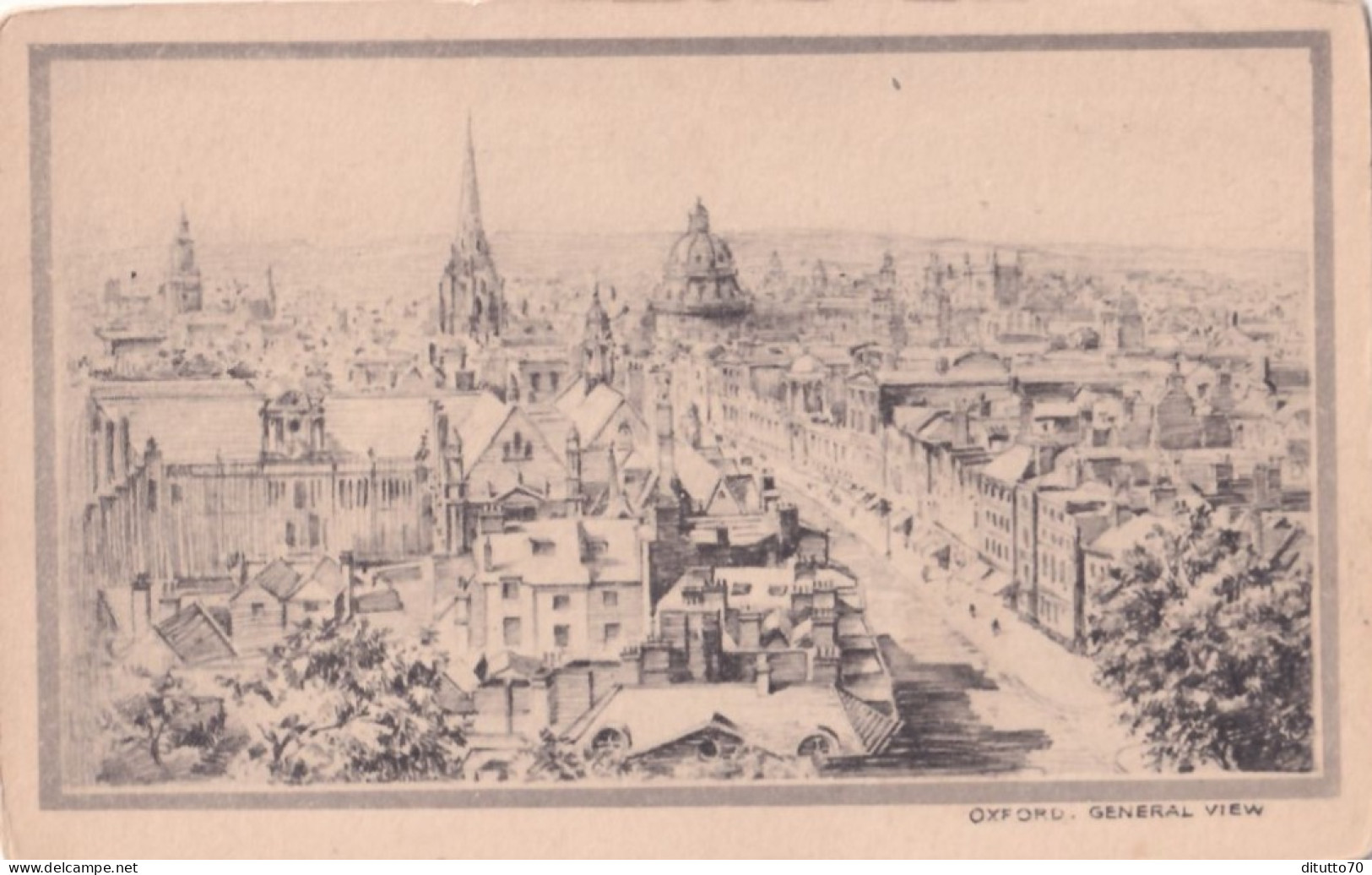 Oxford - General View - Formato Piccolo Non Viaggiata – FE390 - Oxford