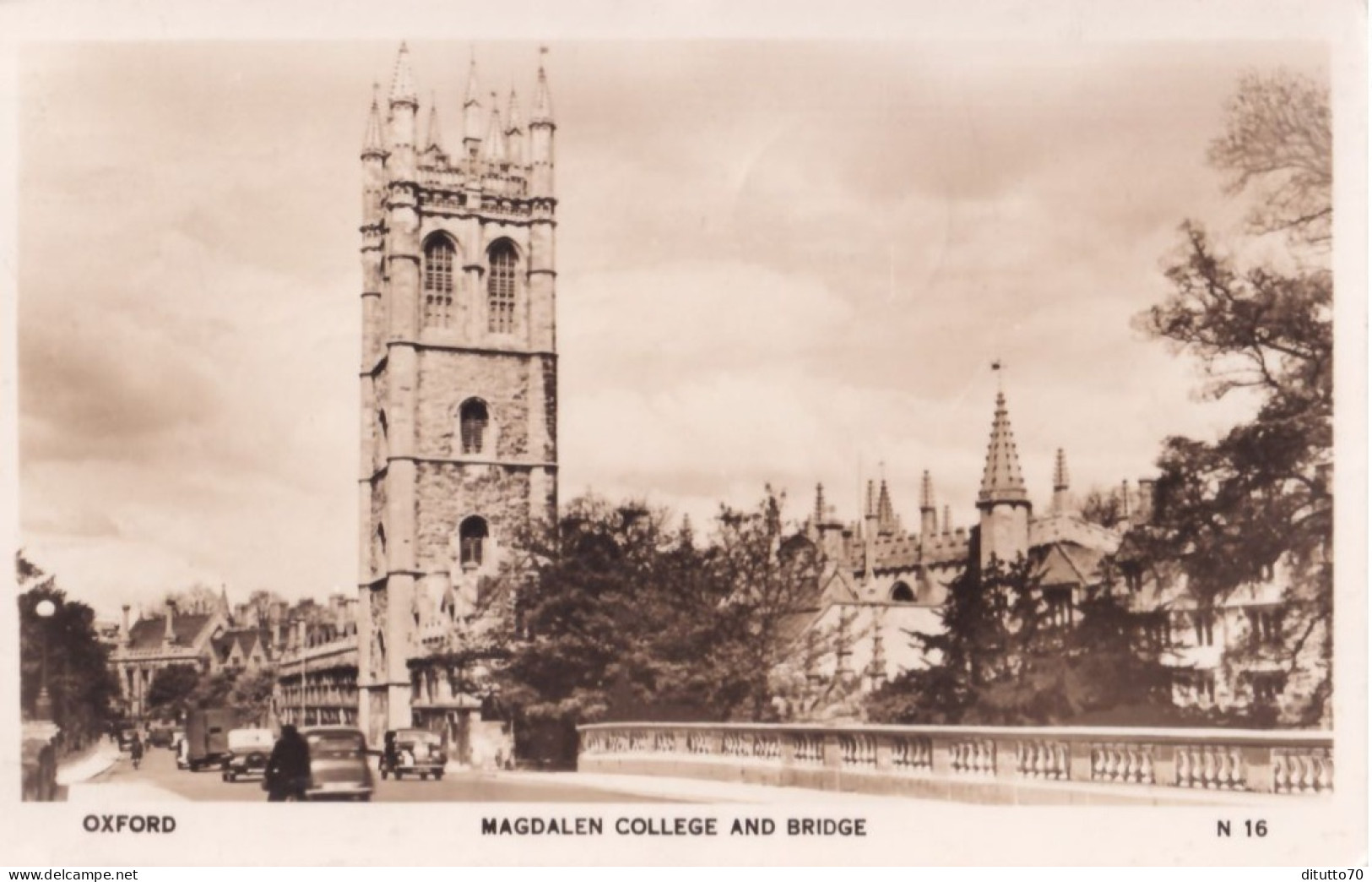 Oxford - Magdalen College And Bridge - Formato Piccolo Viaggiata – FE390 - Oxford