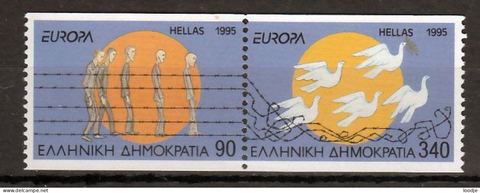 Griekenland  Europa Cept 1995 Type C  Paar Postfris - 1995