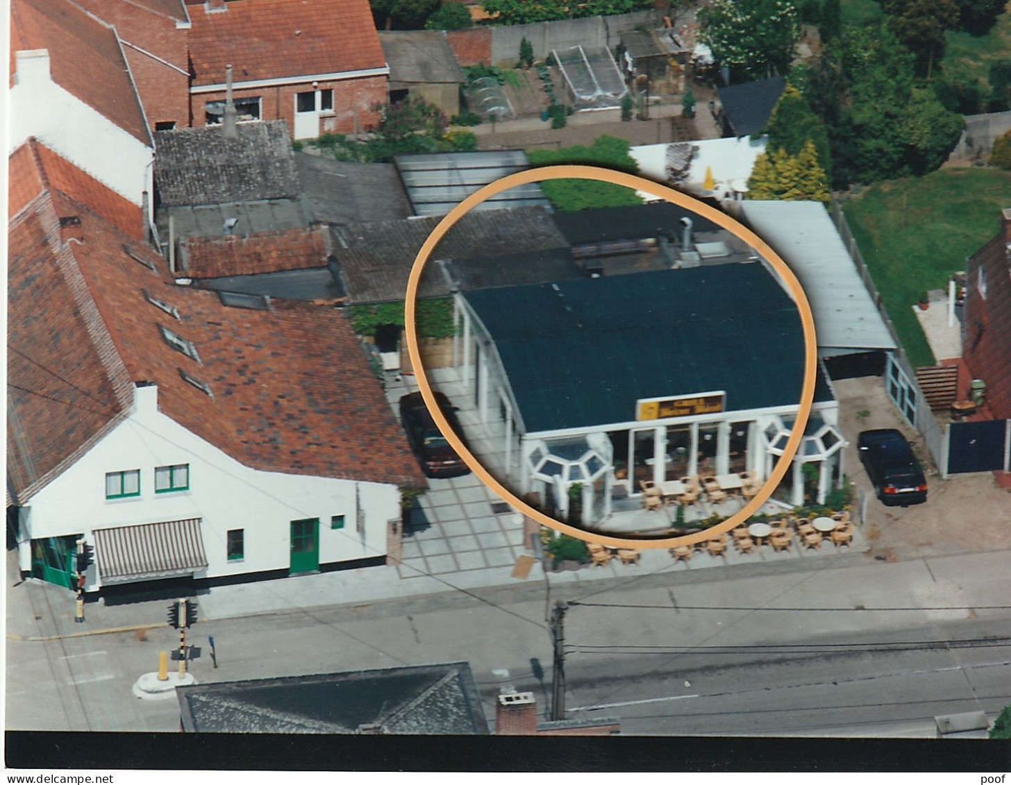 Luchtfoto Olen Dorp / Bulestraat : Grill "Keizer Karel " - Olen