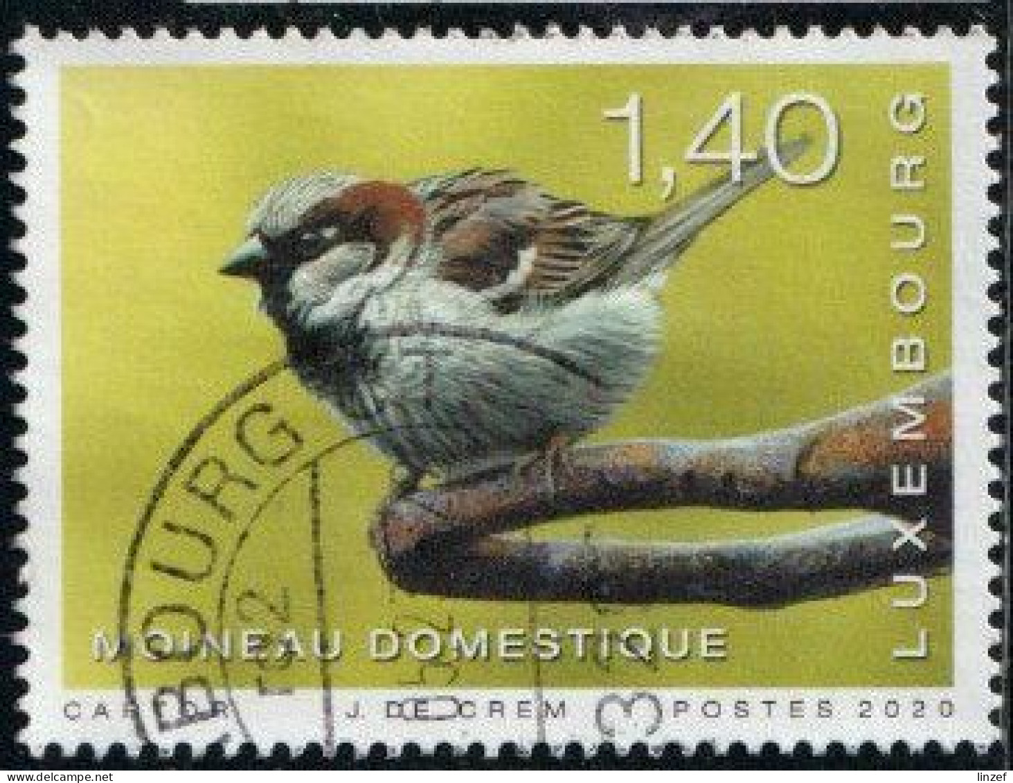 Luxembourg 2020 Yv. N°2168 - Moineau Domestique - Oblitéré - Usati