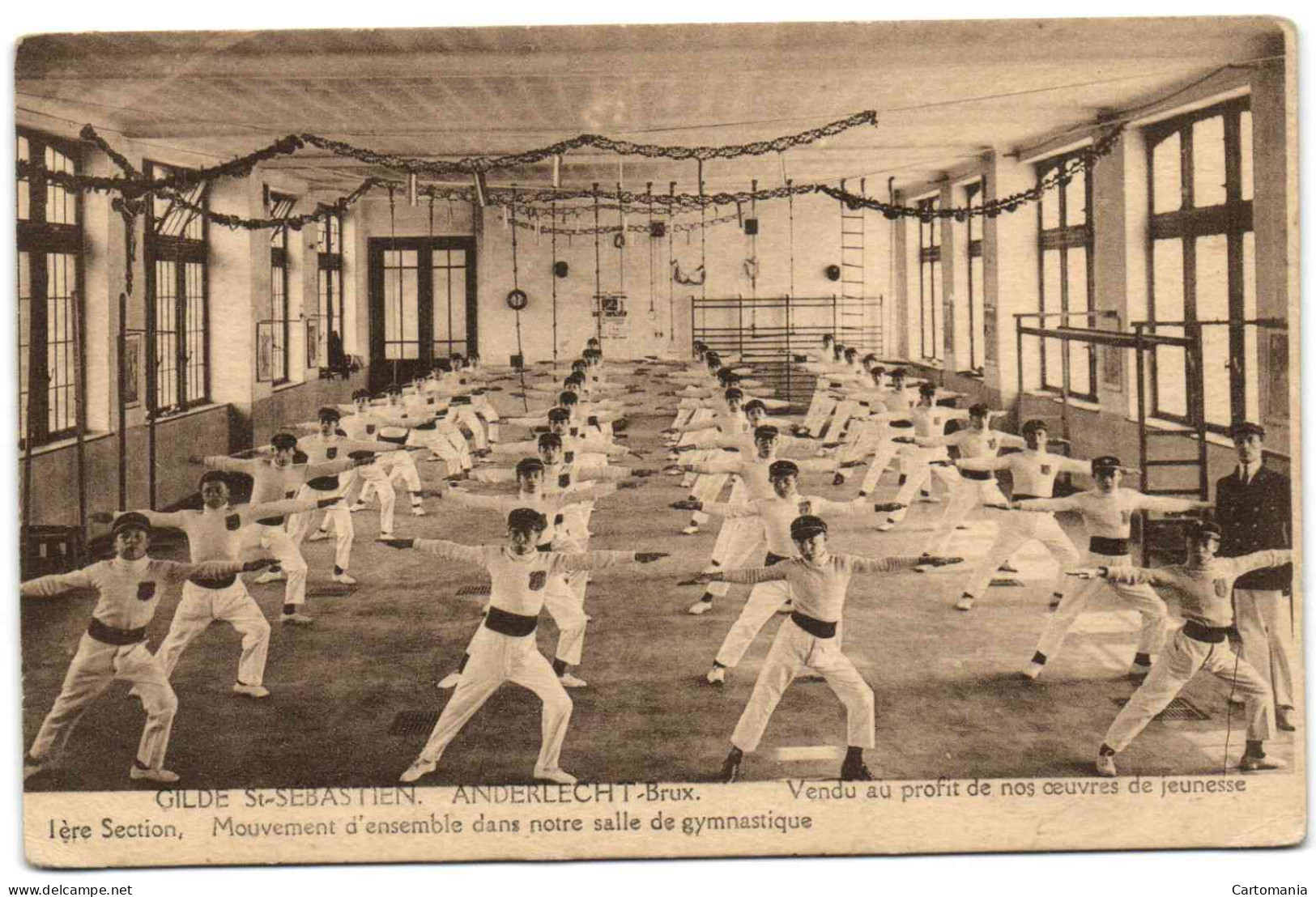 Anderlecht – Gilde St-Sebastien – Mouvement D’ensemble Dans Notre Salle De Gymnastique - Anderlecht