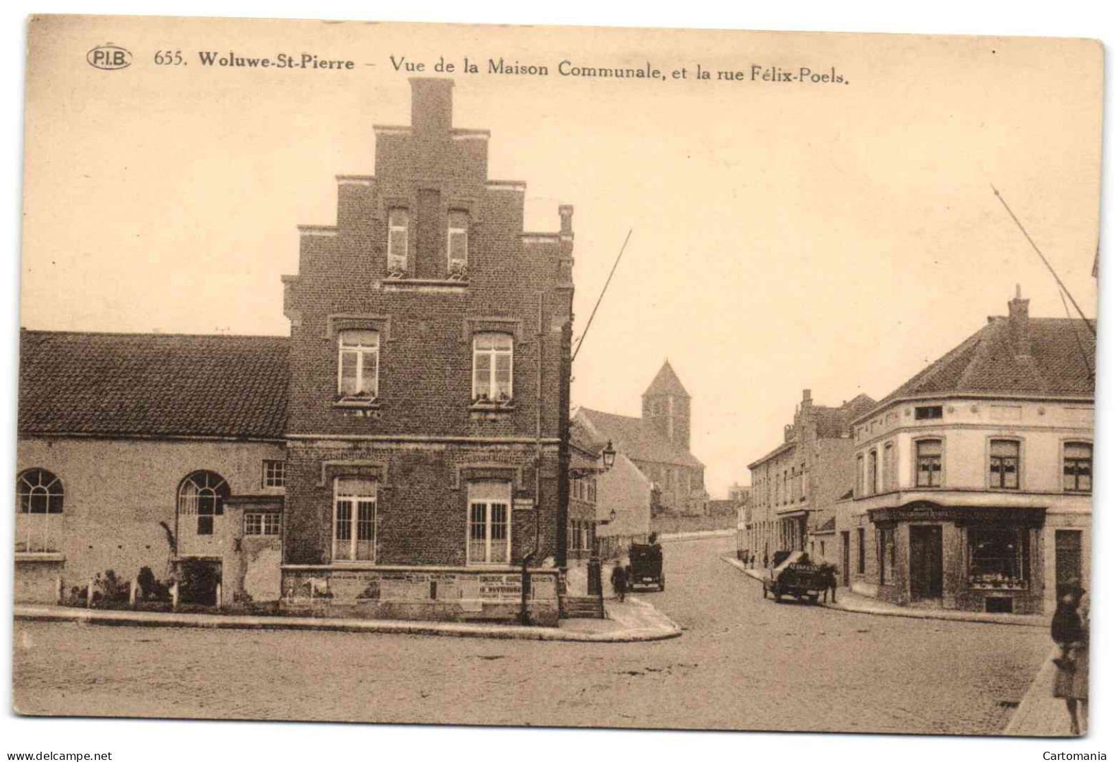 Woluwe-St-Pierre - Vue De La Maison Communale Et La Rue Félix Poels - Sint-Pieters-Leeuw