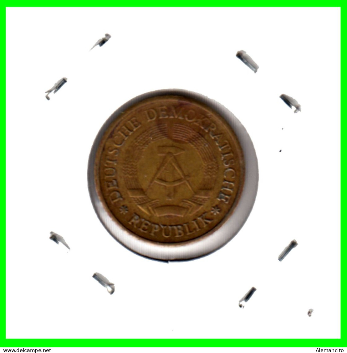 ( GERMANY DDR ) REPUBLICA DEMOCRATICA DE ALEMANIA ( DDR ) MONEDAS DE 20 PFENNING AÑO 1971  MONEDA EMBLEMA CECA- A - 20 Pfennig