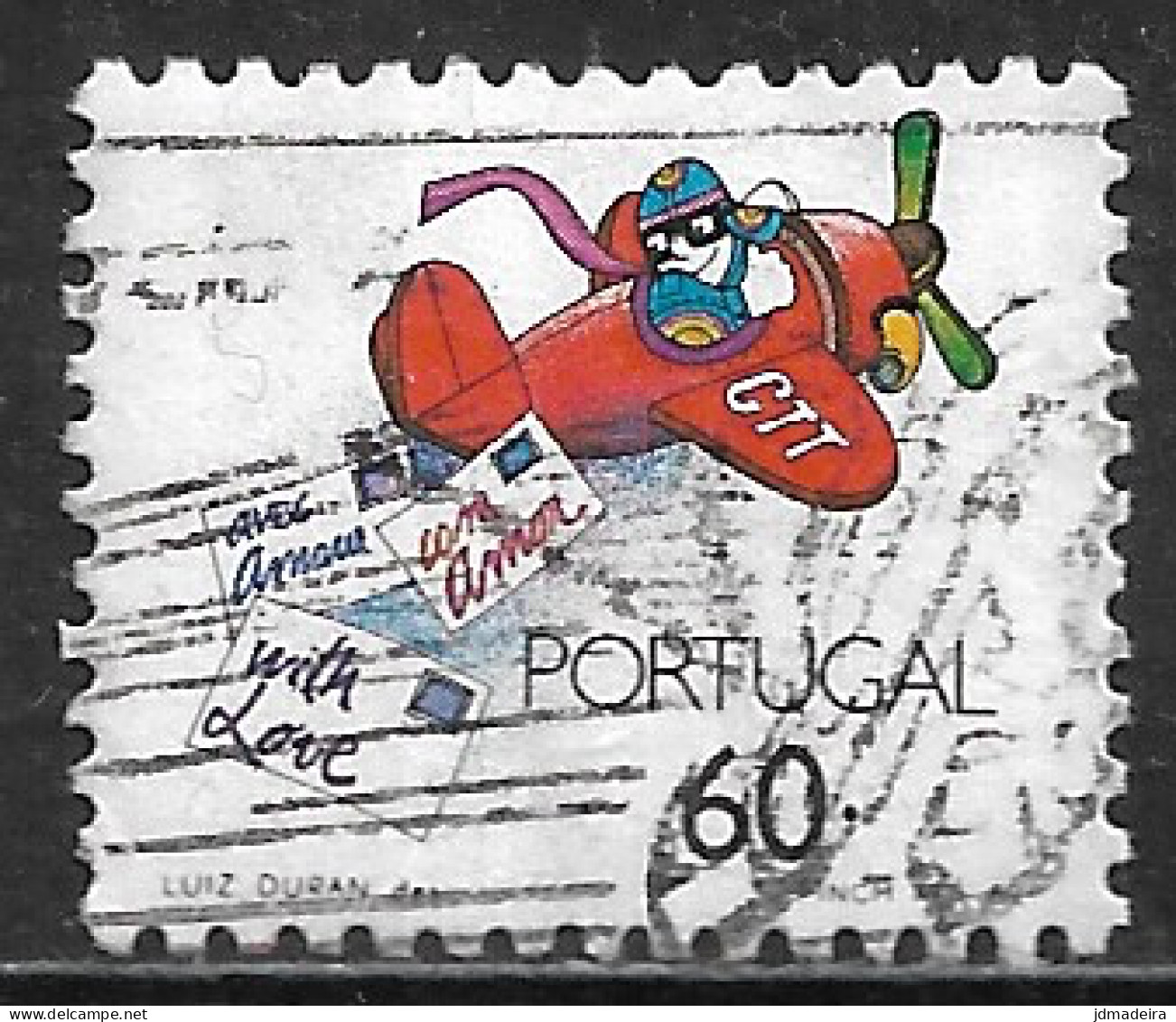 Portugal – 1989 Congratulations 60. Used Stamp - Oblitérés