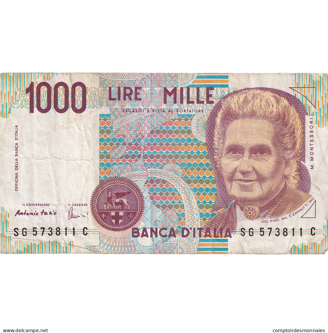 Billet, Italie, 1000 Lire, D.1990, KM:114c, TB+ - 1000 Lire