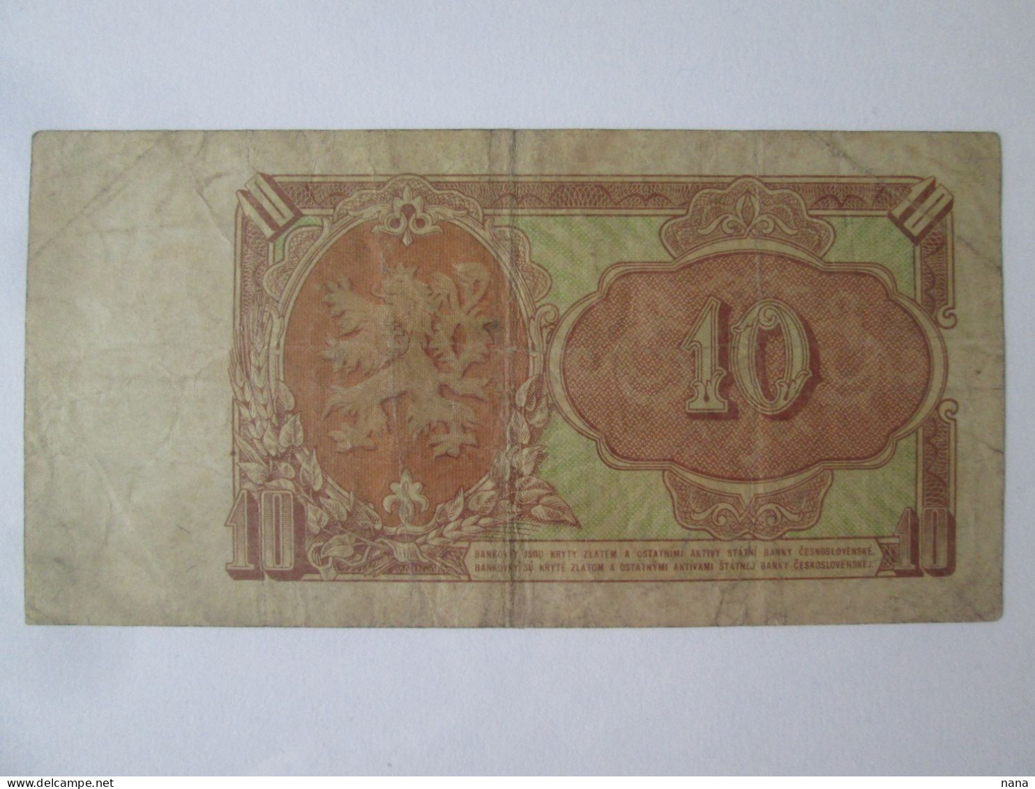 Czechoslovakia 10 Korun 1953 Banknote See Pictures - Czechoslovakia