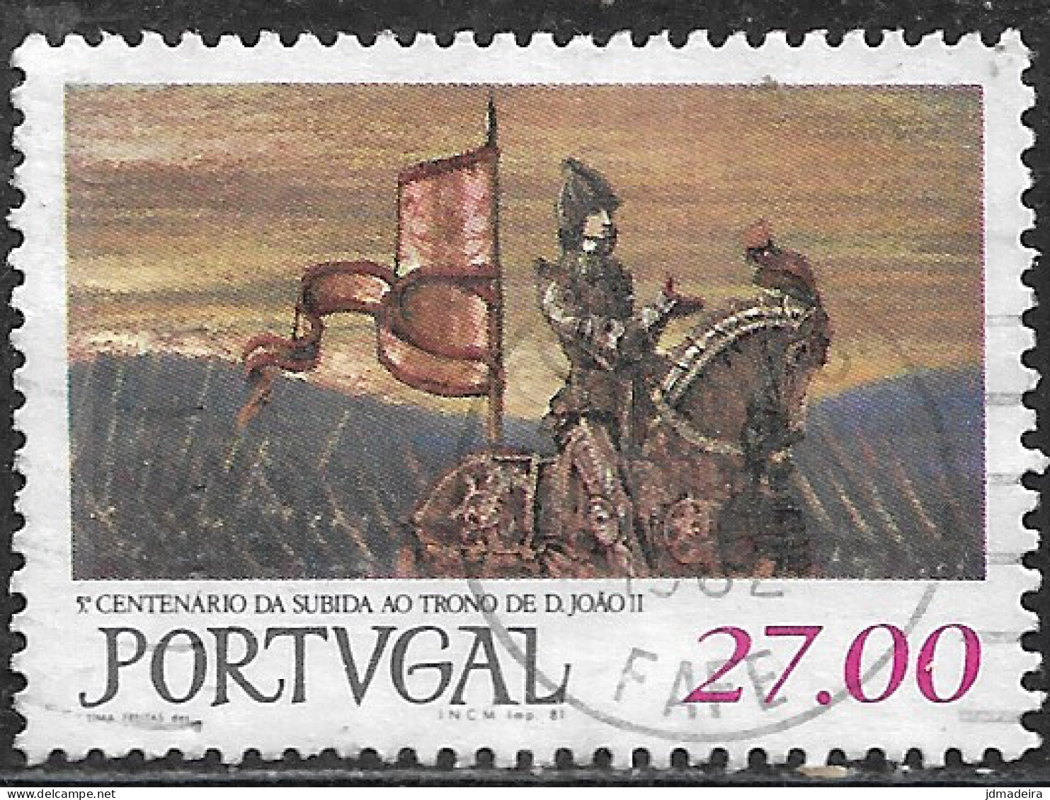 Portugal – 1981 King Dom João II 27.00 Used Stamp - Oblitérés