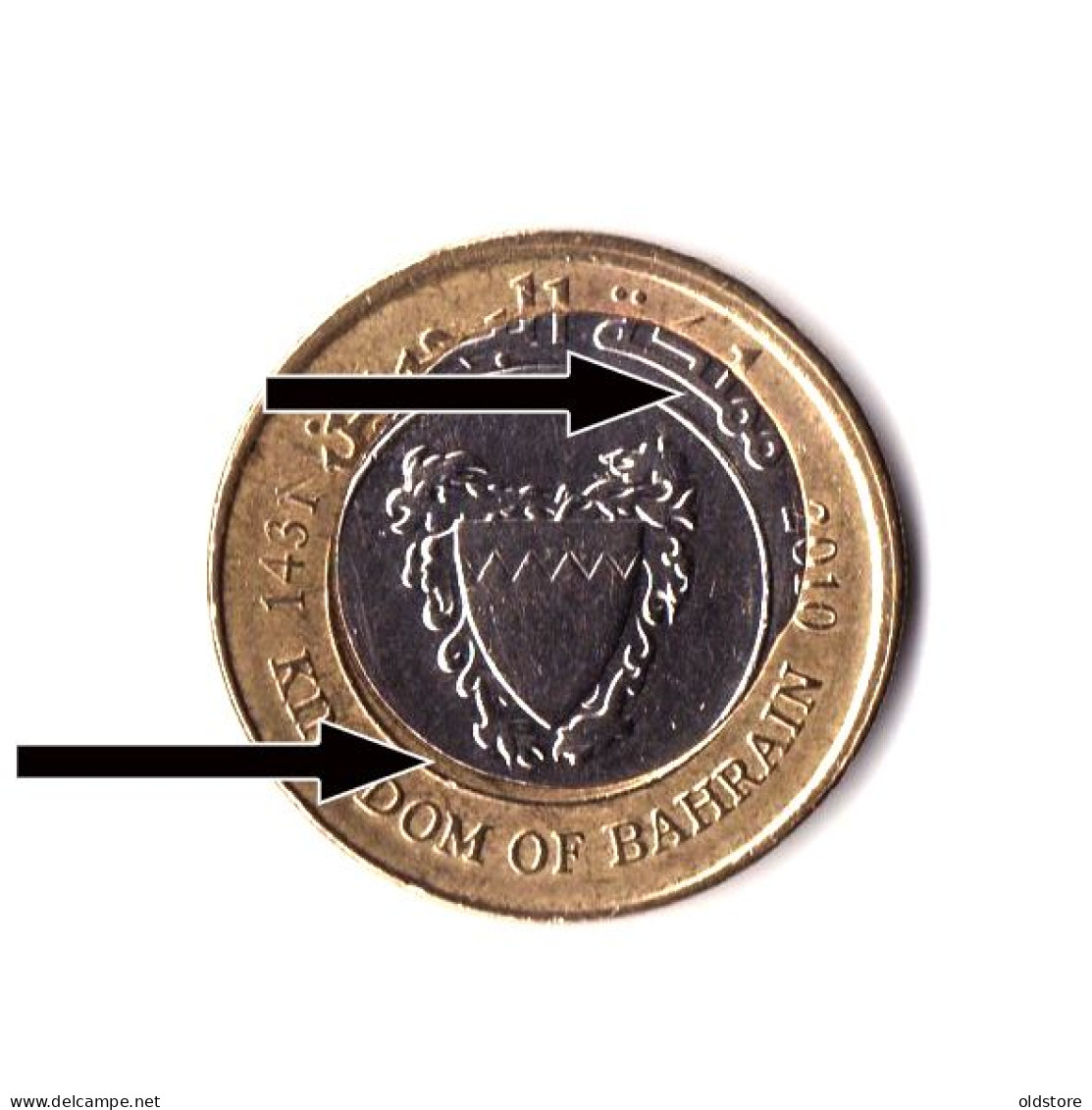 Bahrain Coins - Kingdom Of Bahrain 100 Fils Old Rare ERROR Coin - ND 2010 #2 - Bahrain