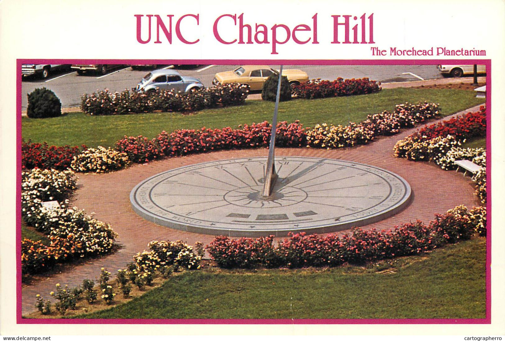 USA Chapel Hill NC University Of North Carolina Morehead Planetarium - Sundial Rose Gardens - Chapel Hill