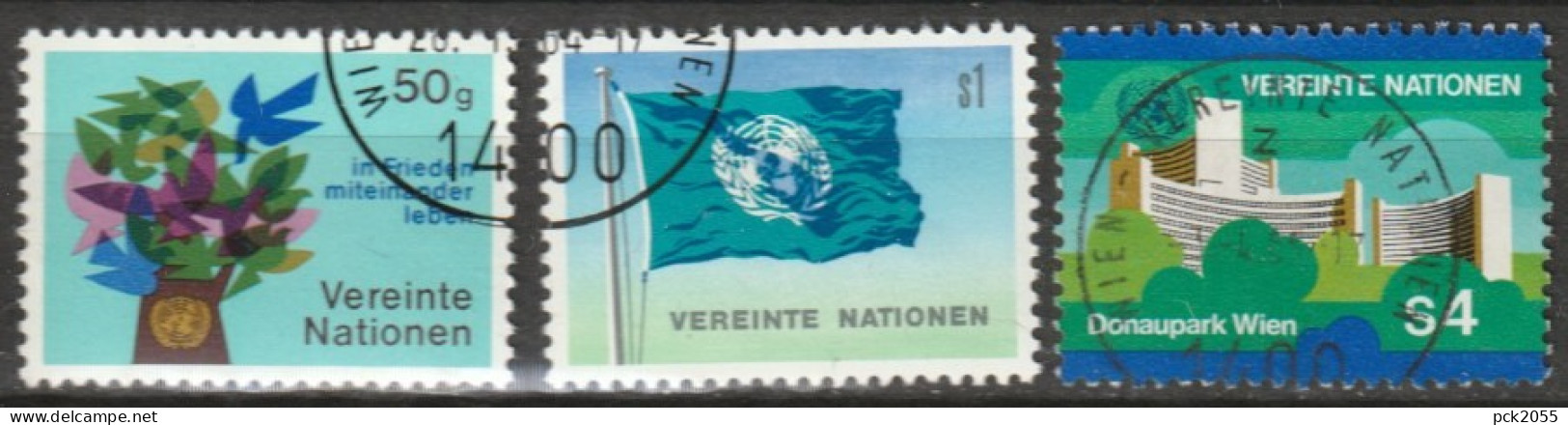 UNO Wien 1979 Mi-Nr.1 - 3 O Gestempelt ( 1016) Günstige Versandkosten - Gebraucht