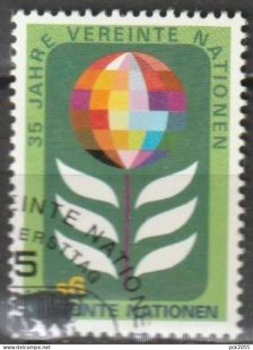 UNO Wien 1980 Mi-Nr.13 O Gestempelt Blume Mit Weltkugel ( 1262) Günstige Versandkosten - Used Stamps