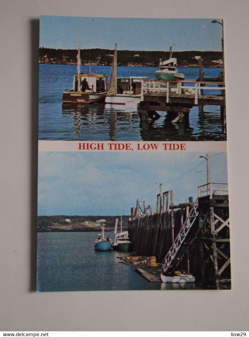 CPA Canada New Brunswick Bay Of Fundy High And Low Tides - Andere & Zonder Classificatie