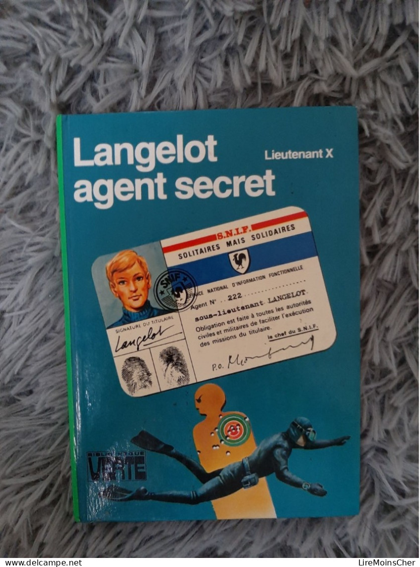 LANGELOT AGENT SECRET - LIEUTENANT X BIBLIOTHEQUE VERTE JEUNESSE ESPIONNAGE - Biblioteca Verde