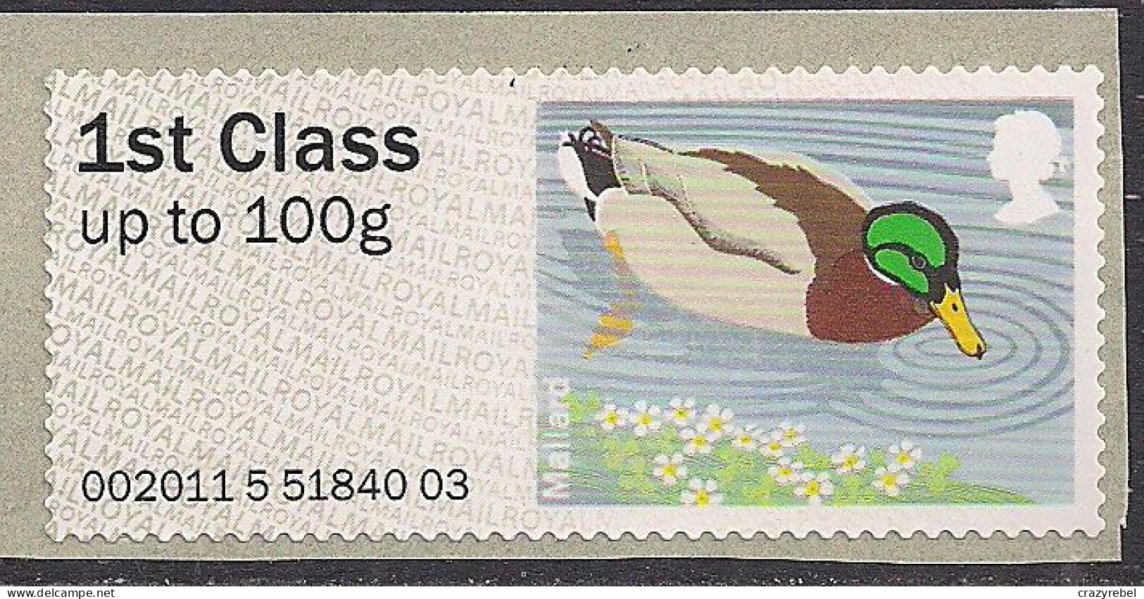 GB 2011 - 14 QE2 1st Mallard Duck Post & Go Umm SG FS 16 ( J987 ) - Post & Go Stamps