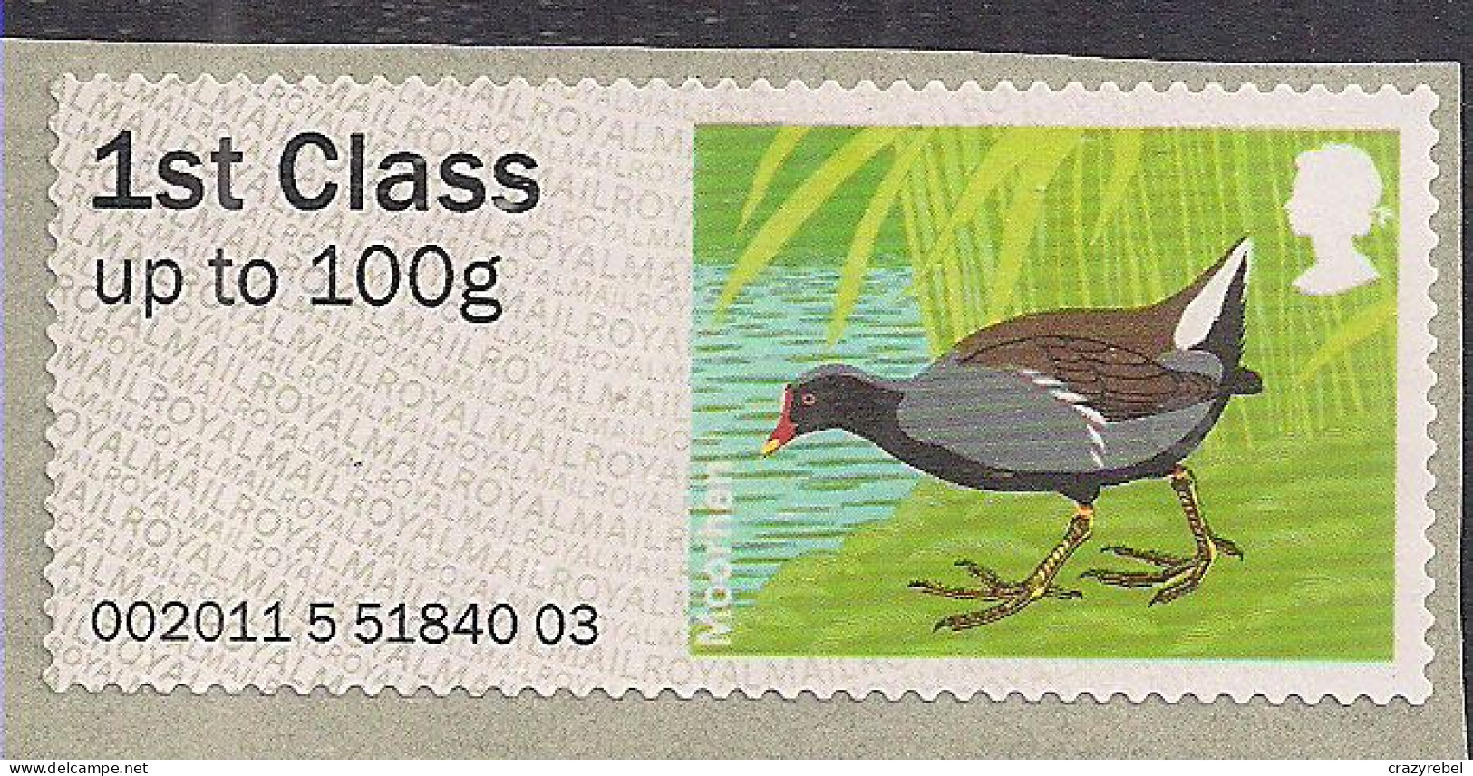 GB 2011 - 14 QE2 1st Moorhen Post & Go Umm SG FS 16 ( K125 ) - Post & Go (automaten)