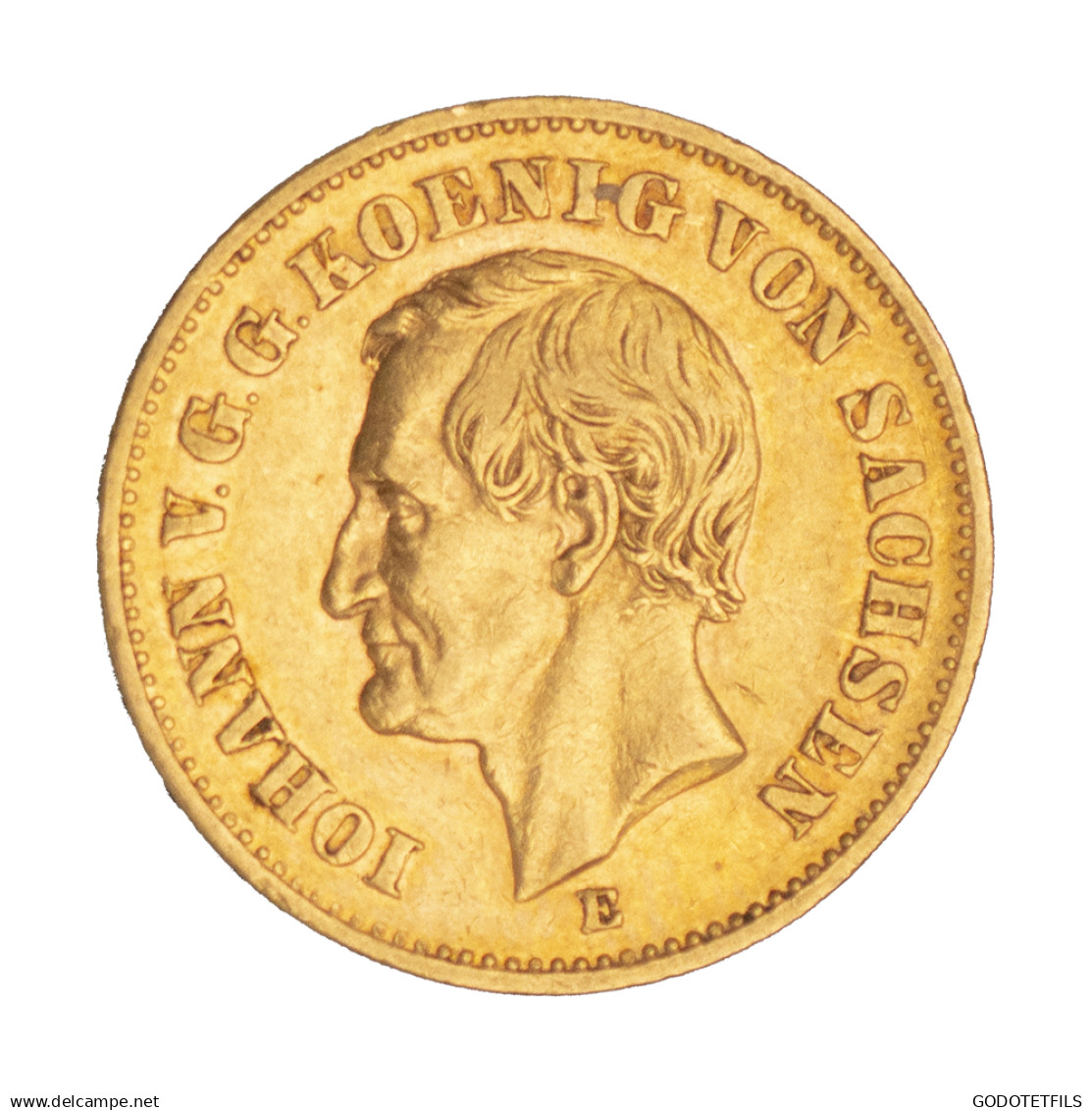 Royaume De Saxe-20 Marks Jean Ier 1873 Dresde - 5, 10 & 20 Mark Gold