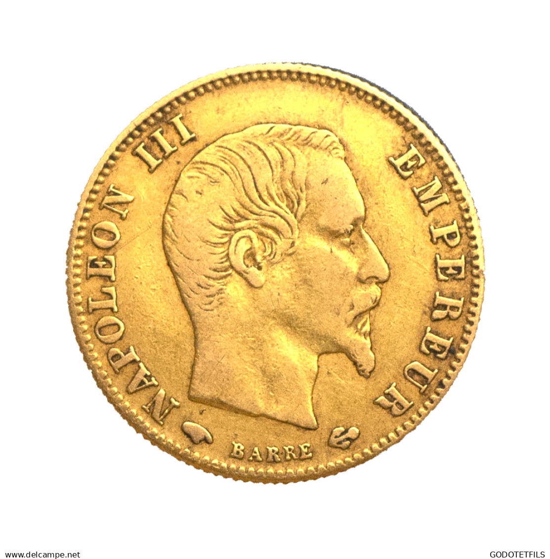 Second-Empire- 5 Francs Napoléon III Tête Nue 1860 Paris - 5 Francs (goud)