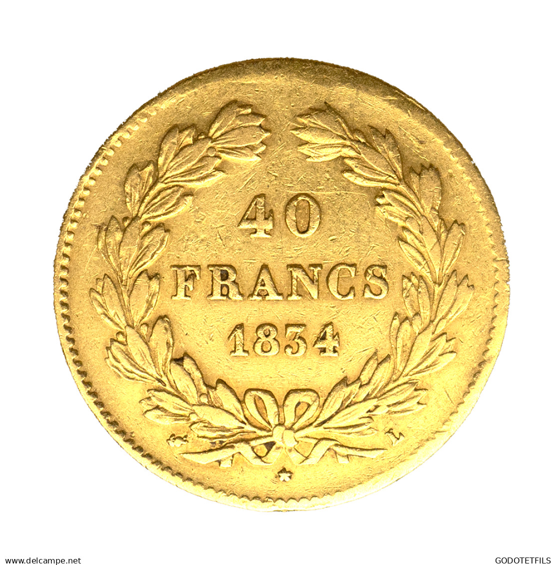 Louis-Philippe-40 Francs 1834 Bayonne - 40 Francs (gold)