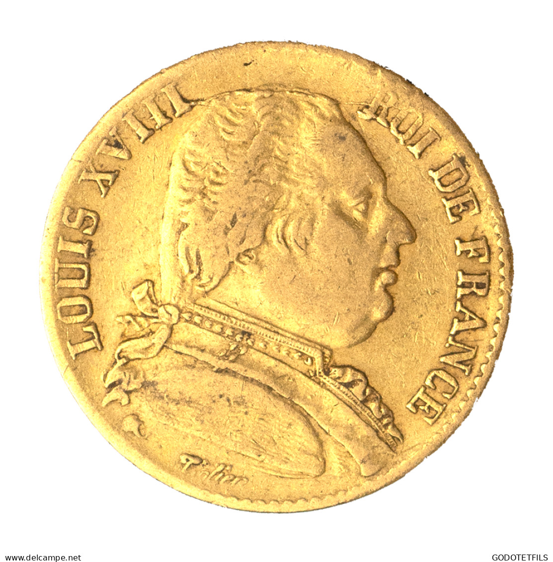 Louis XVIII-20 Francs 1814 Bayonne - 20 Francs (or)