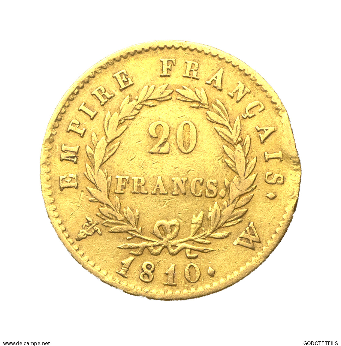Premier Empire- 20 Francs Or Napoléon Ier 1810 Lille - 20 Francs (goud)