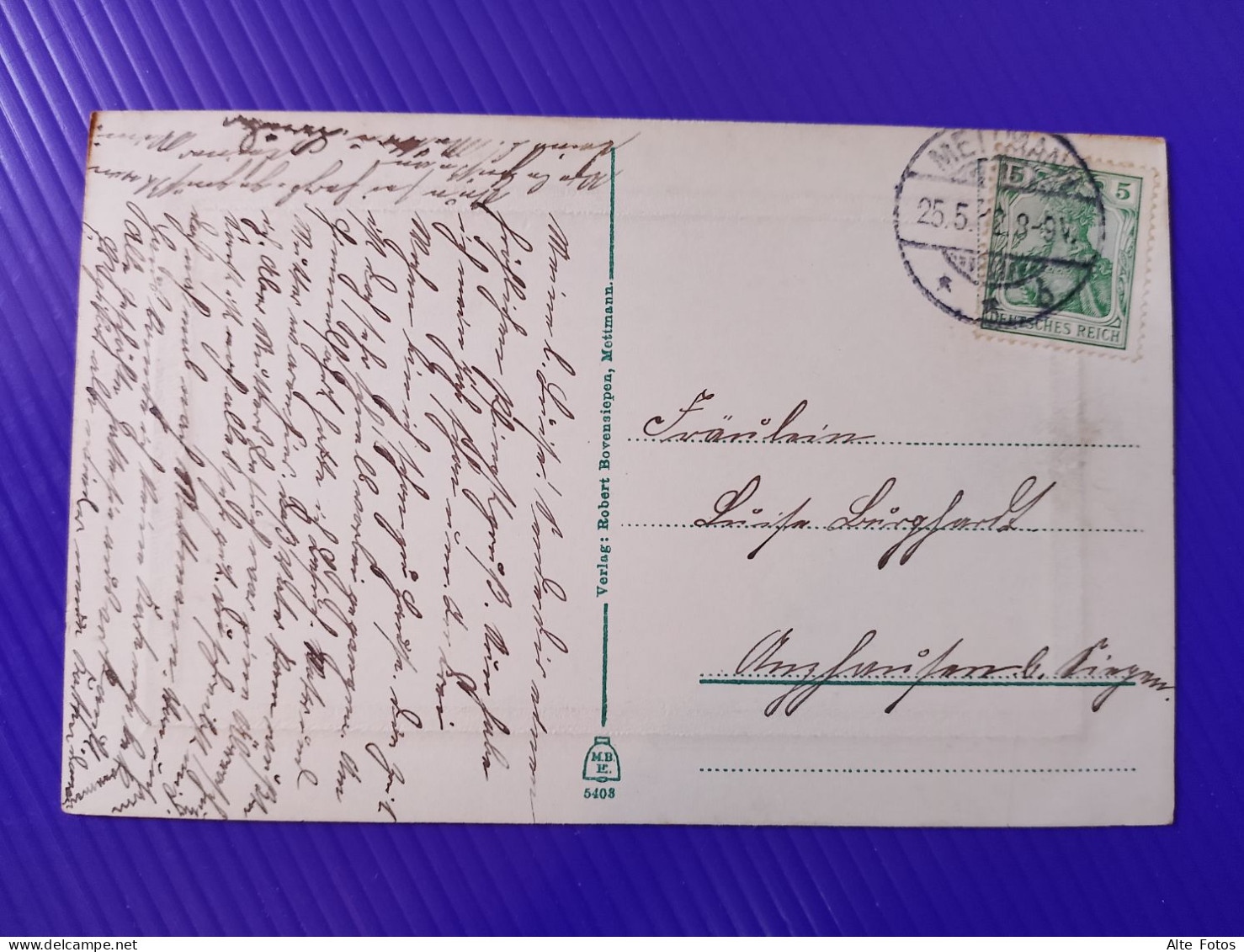 Alte AK Ansichtskarte Postkarte Mettmann Nordrhein Westfalen Geschäft Mittelstraße Deutsches Reich Deutschland Alt Old - Mettmann