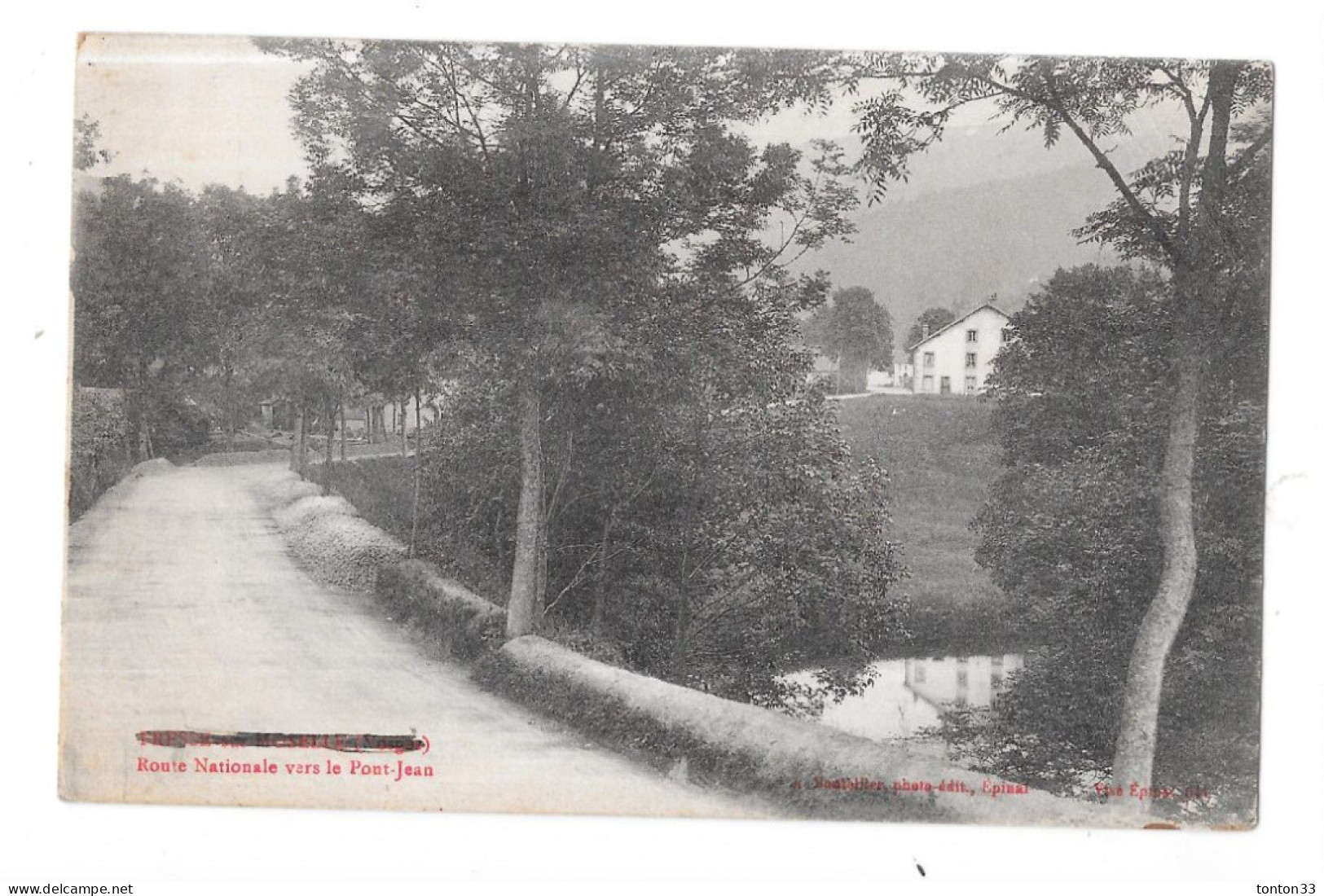 FRESSE SUR MOSELLE - 88 - Route Nationale Vers Le Pont Jean - CPA/SON - - Fresse Sur Moselle