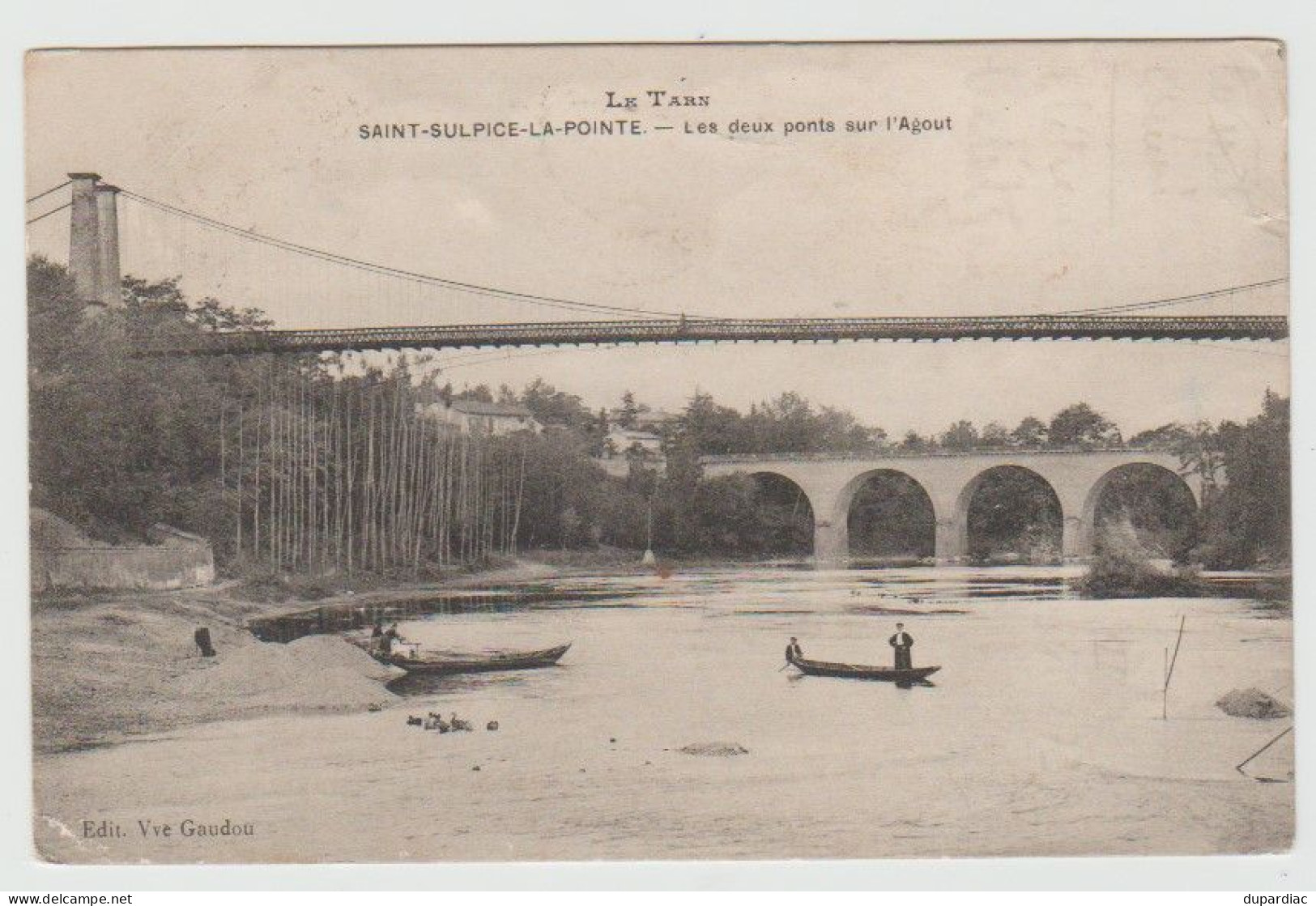 81 - Tarn / SAINT SULPICE LA POINTE -- Les Deux Ponts Sur L'Agout. - Saint Sulpice