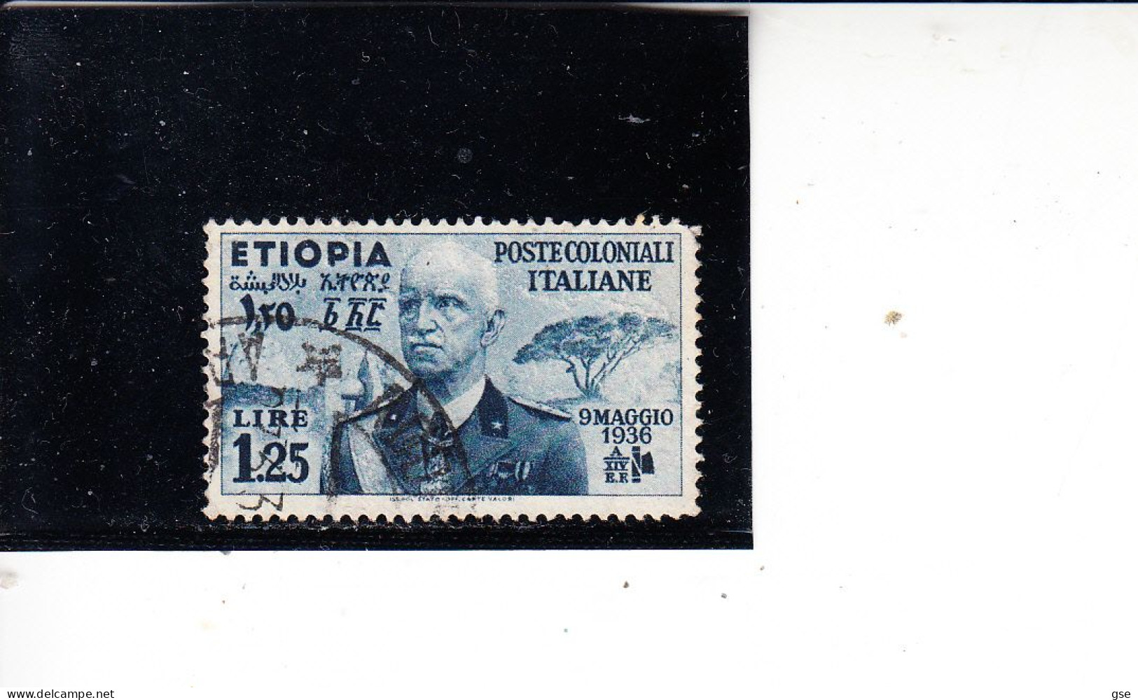 ETIOPIA  1936 -  Sassone  7° - Vittorio Emenuele - Aethiopien